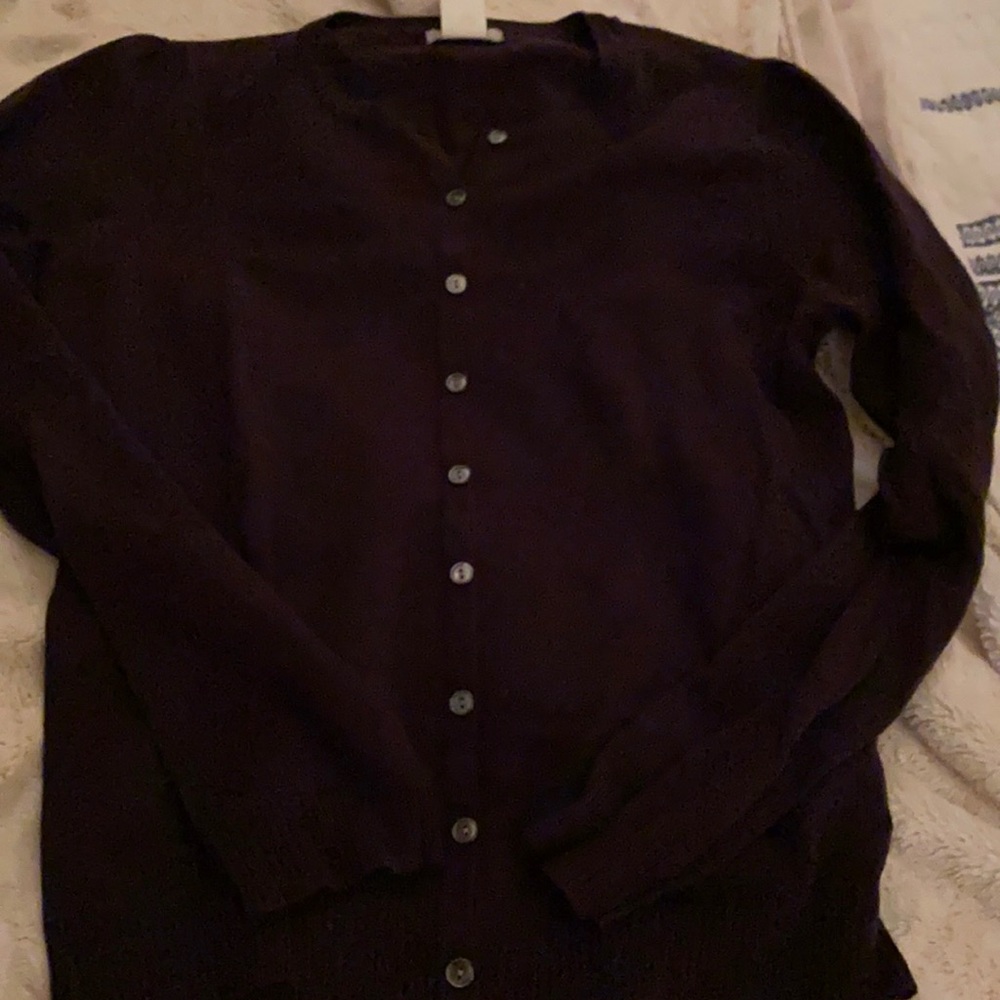 Chocolate brown JCrew cardigan